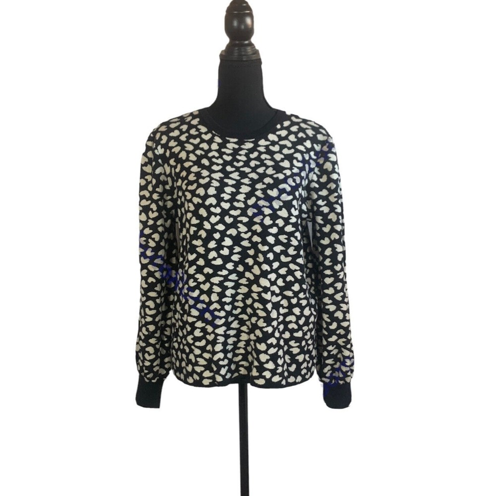 Ann Taylor Heart Jacquard Sweater XL